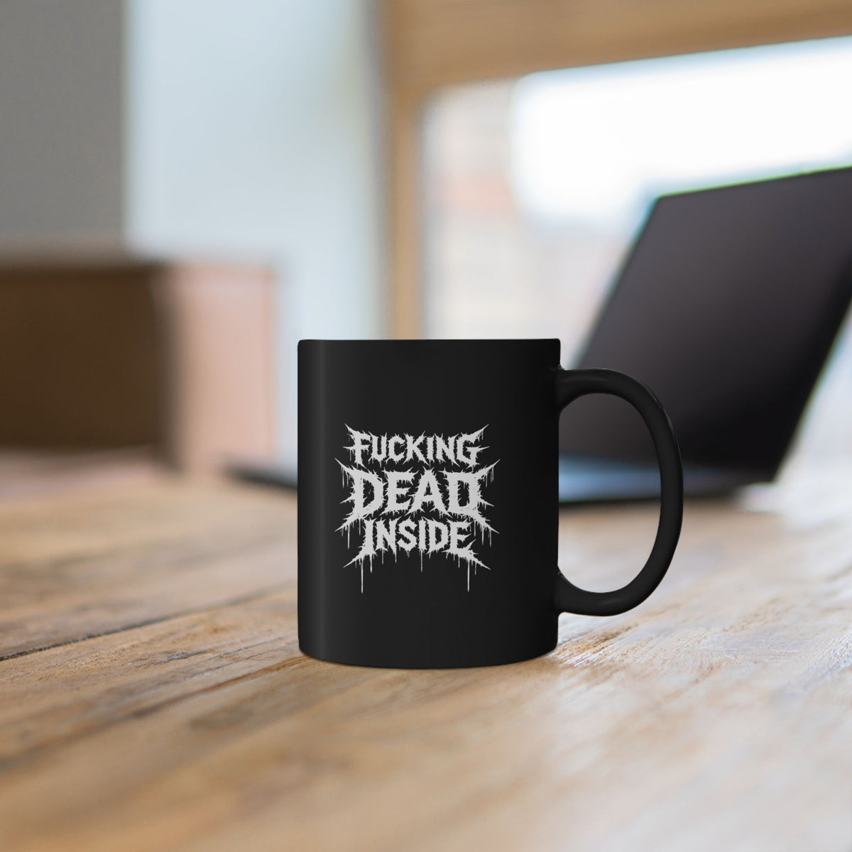 Fucking Dead Inside Black Coffee Mug